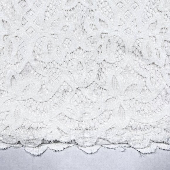 Free People Dreamy Days White Lace Overlay Lined Mini Skirt Size 12 - NWOT - Picture 5 of 8